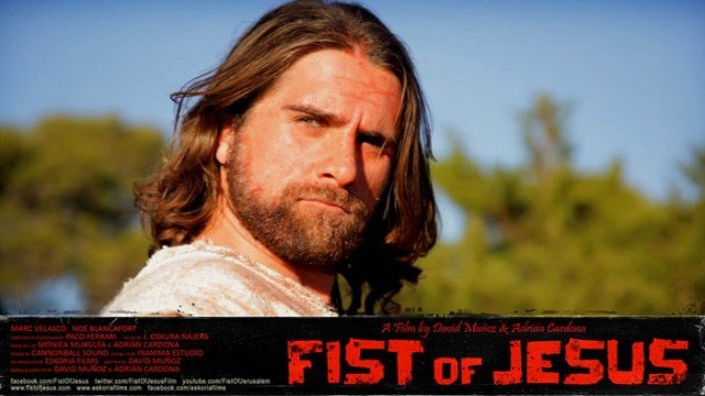 Fist of Jesus. Cortometraje español de serie B dirigido de Adrián Cardona, David Muñoz