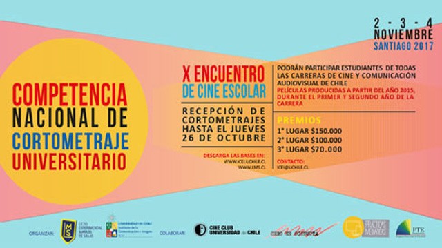 X° Encuentro de Cine Escolar Liceo Manuel de Salas. Convocatoria Concurso de Cortometraje Universitario