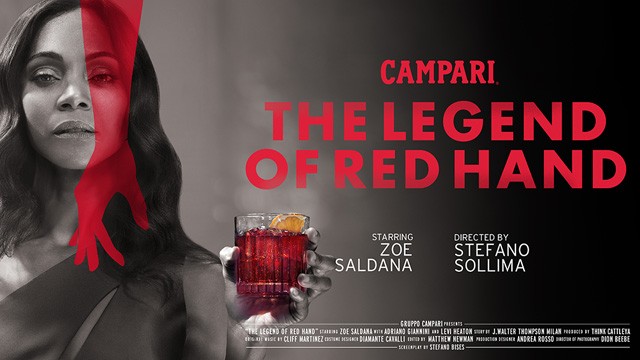 The Legend of Red Hand. Cortometraje de Campari con Zoe Saldana