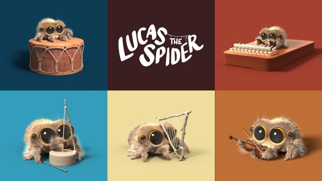 Lucas the Spider - One Man Band. Cortometraje animación Joshua Slice