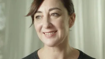Una mujer feliz