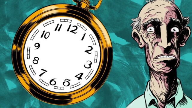 La muerte y el reloj. Cortometraje de animación de Adrian Des Champs