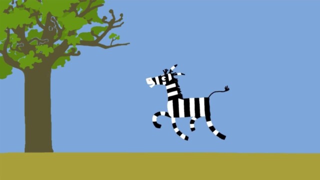 Zebra. Cortometraje alemán de animación de Julia Ocker