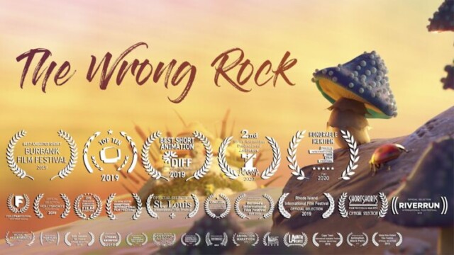 La roca equivocada (The wrong rock). Cortometraje de animación