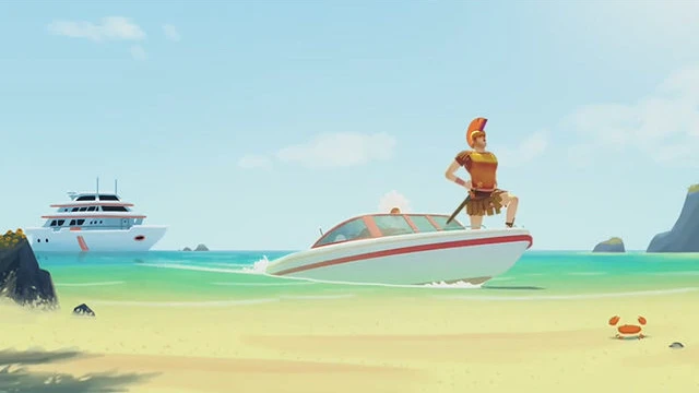 Azúl. Cortometraje francés de animación de Rémy Busson